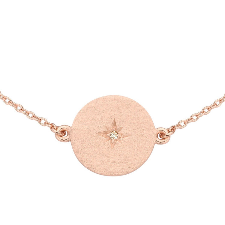 Spirit Icons - North Star armbånd med diamant Rosa