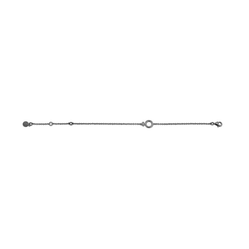 Spirit Icons - She armbånd - Sort Rhu. Sølv - Diamant 0,005 ct