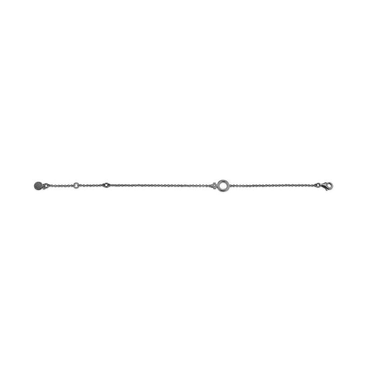 Spirit Icons - She armbånd - Sort Rhu. Sølv - Diamant 0,005 ct