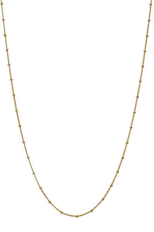Maanesten - Nala Choker Kugle Halskæde forgyldt