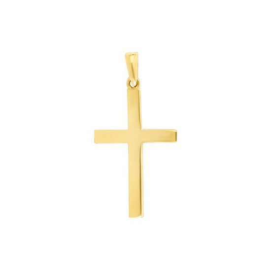14kt. guld kors 24mm Siersbøl
