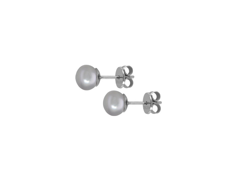 Zeezen - Titan Ørestik 7.5-8mm Ferskvandsperle Grå