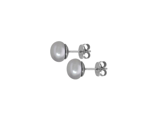 Zeezen - Titan Ørestik 9.5-10mm Ferskvandsperle Grå