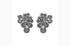 Rabinovich - Blomster Øreclips Ox. m. zirkonia 