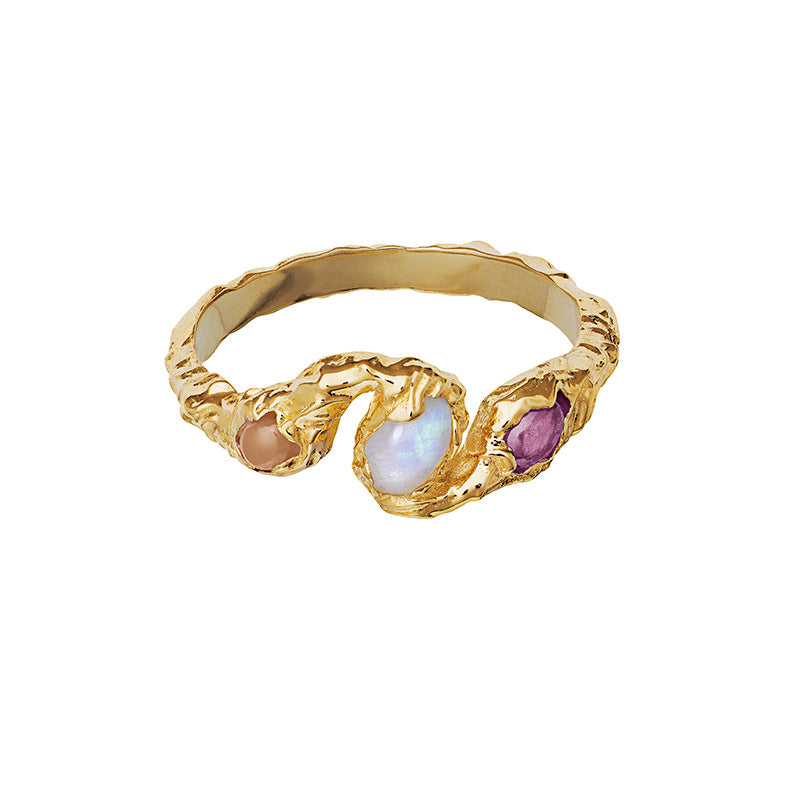 Maanesten - Baila Ring Forgyldt st. 55