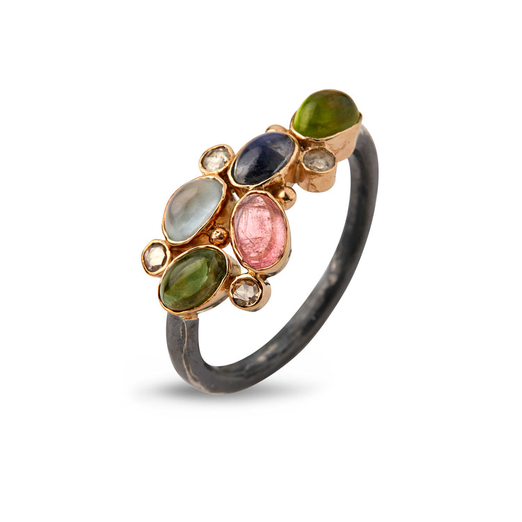 By Birdie - Elisabeth Cabochon ring 4x6 cab 0,20R st. 56