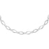 Randers sølv - Collier Ovale led Bl/Mat 45 cm 