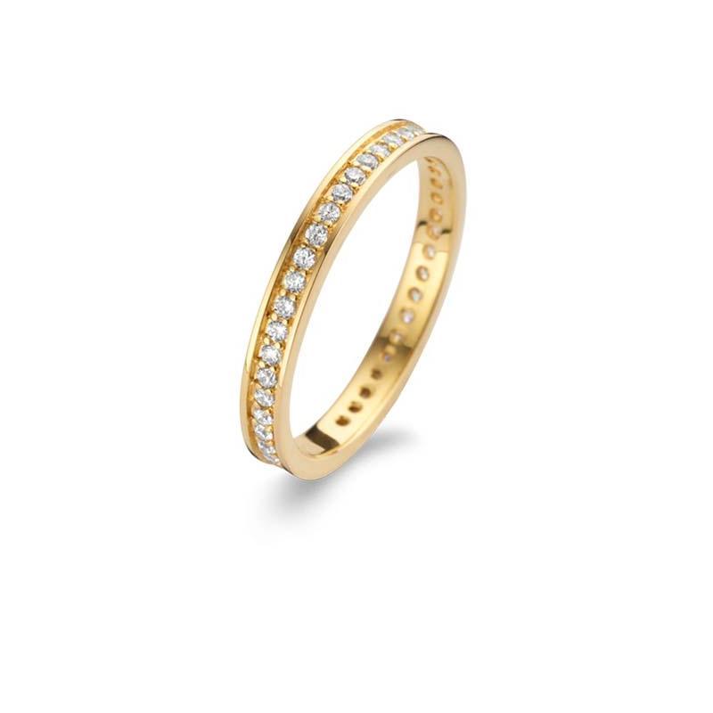 Spirit Icons - Chick Ring 2 mm. Forgyldt Sølv St.56