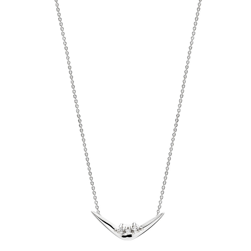 14 Karat Hvidgulds Collier