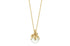 Rabinovich - Collier blade hvid perle forgyldt