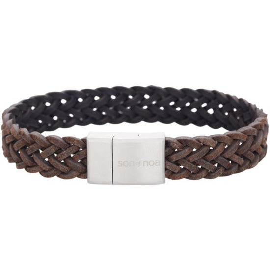 SON armbånd mørkebrun kalveskind Son of Noa