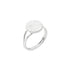 Marguerit ring 11mm. St.49 Sølv med hvid emalje