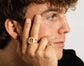 IX OCTAGON SIMPLE SIGNET RING FORGYLDT - SPAR 70%