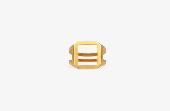 IX OCTAGON SIMPLE SIGNET RING FORGYLDT - SPAR 70%