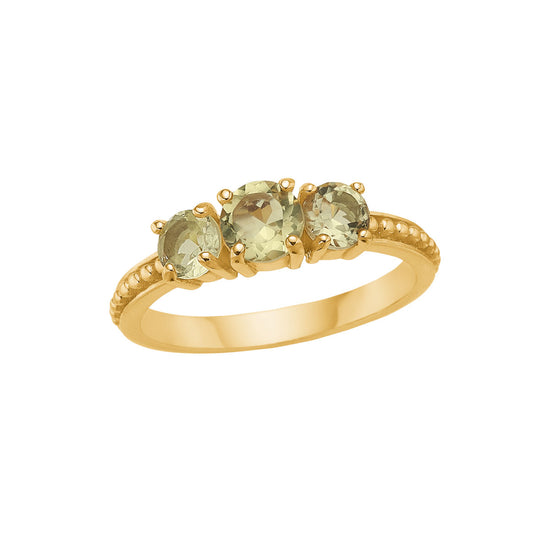 fg ring med lemon Kvarts - Carré - Spar 50 %