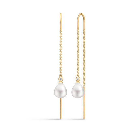 Fg. Tasha Chain Earrings White Pearl Julie Sandlau