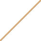 14K Panser Facet 45cm 0,35mm Guld Halskæde