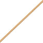 8k Panser Facet 21cm 1,35mm Guld Armbånd