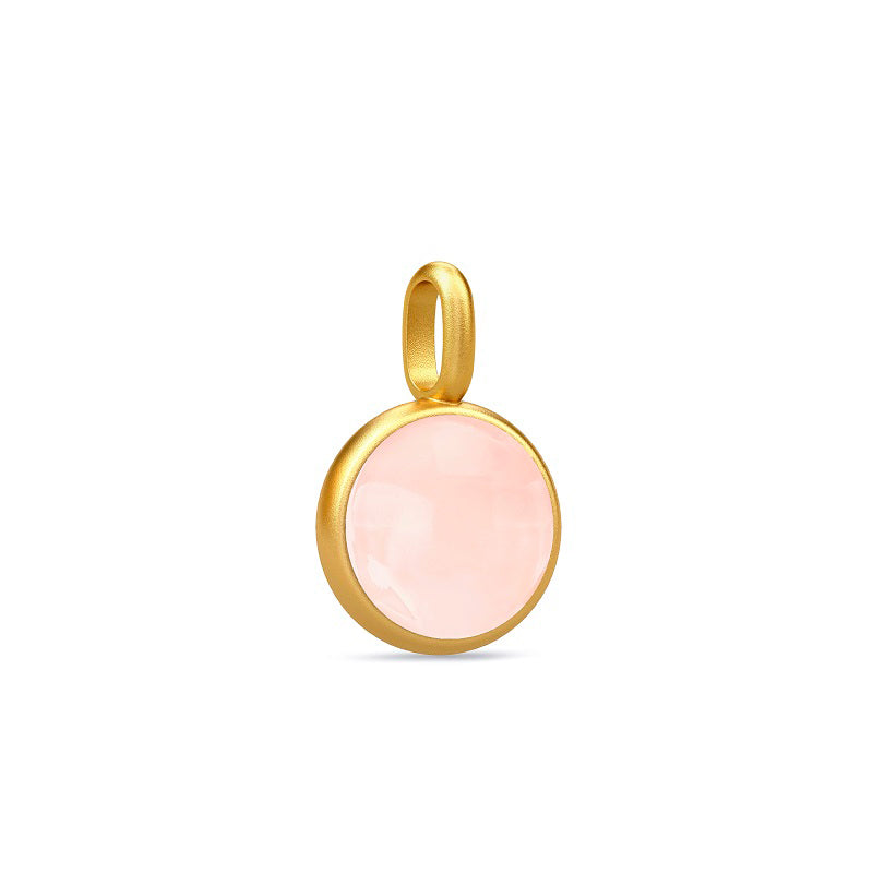 Julie Sandlau - Prime Vedhæng, rosa, forgyldt