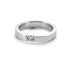 Nuran - 9Kt. Alliance Ring Hvidguld 1x0,04ct. W-SI Kantet Str. 55