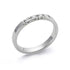 Nuran - 9Kt. Alliance Ring Hvidguld 3x0,07ct. W-SI Kantet Str. 54