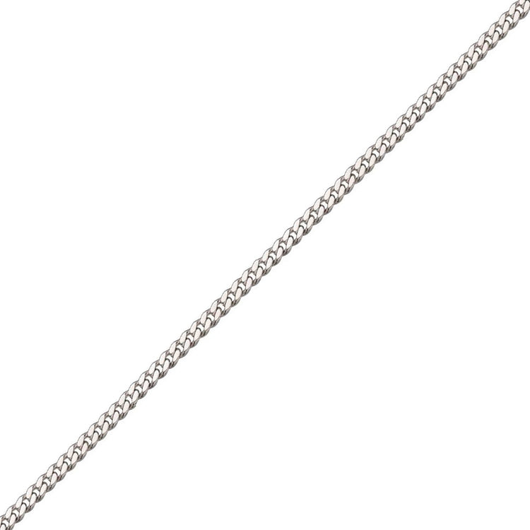 Panser Facet 55cm 1,55mm Sølv Halskæde - BNH