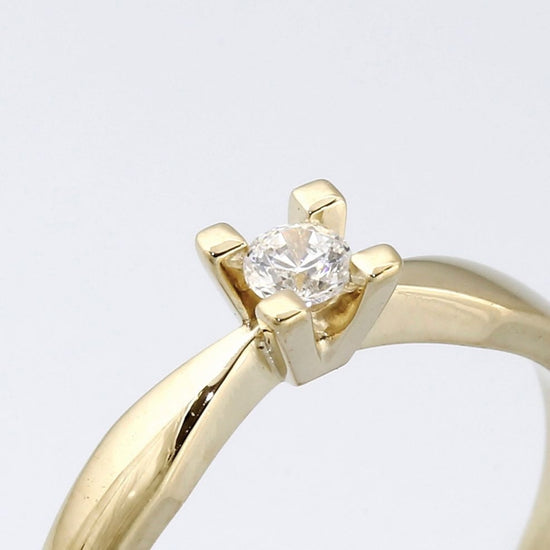 14k Jewelz ring 0,10ct  W-Tca/SI Rødguld