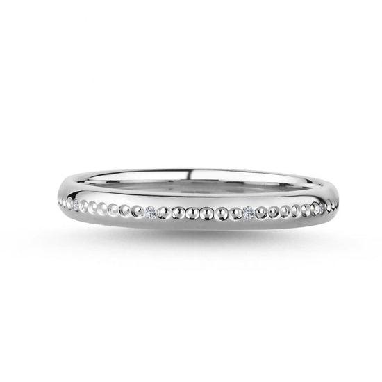 14kt. Noelle ring 0,045ct W-si Nuran Hvidguld